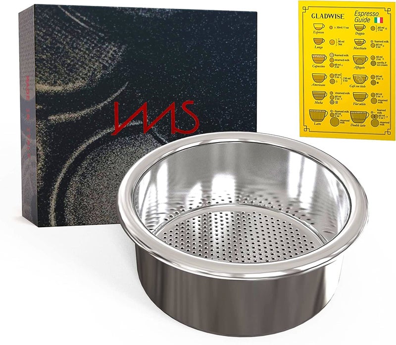 Gladwise IMS 54mm Basket for Breville 18-22g Precision Portafilter Basket fits 54mm Tampers and Bottomless Portafilters - Image 1